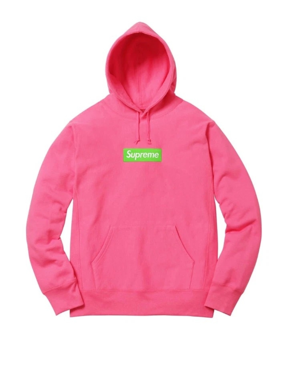 Supreme Box Logo Hooded Sweatshirt FW17 Magenta Size L